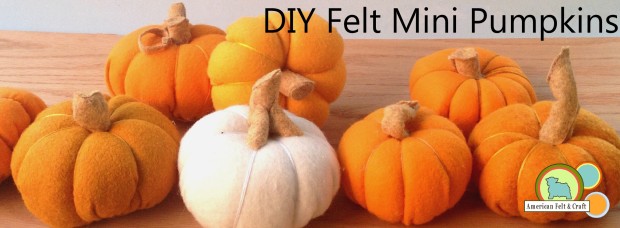DIY Plush Felt Pumpkin tutorial ~ American Felt and Craft