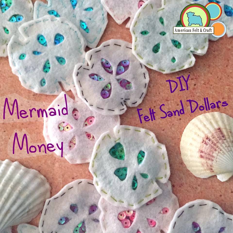 DIY Felt Sand Dollars – Mermaid Money