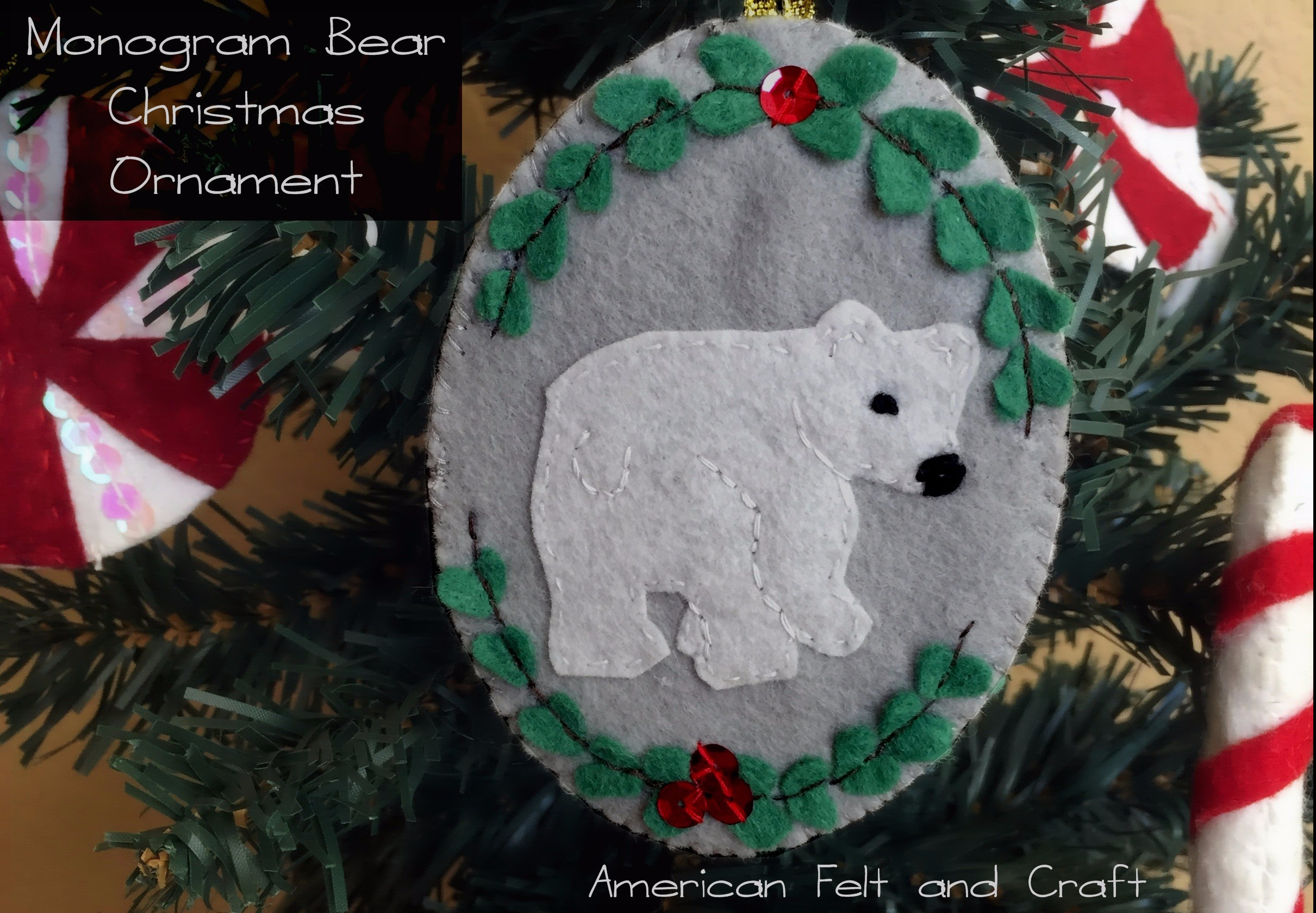 Felt Ornament Tutorial and Pattern to sew