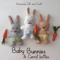 baby bunnies from felt